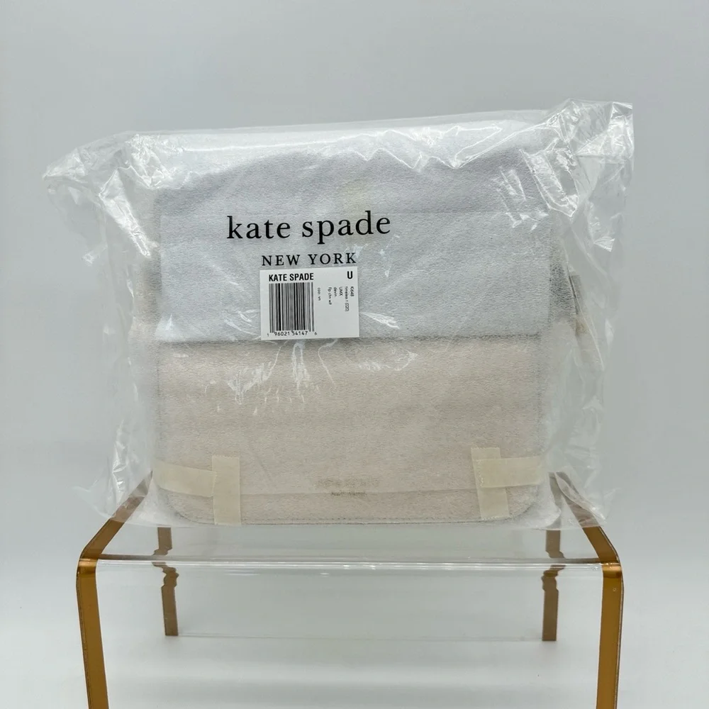 Kate Spade Devin Colorblocked Flap Chain Wallet Timeless Taupe Multi
